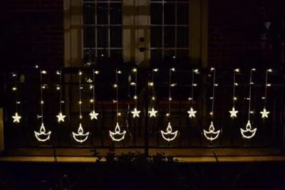 Diya LED String Light – 12 Feet Length, 6 Small Diyas, 6 Large Diyas
