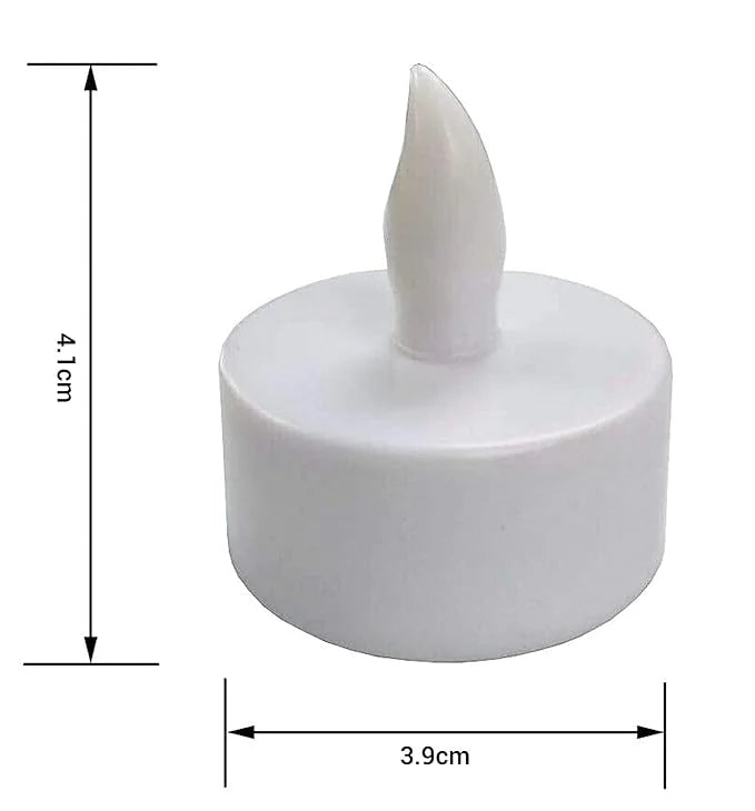 Diwali Smokeless Stylish LED Tealight Diya Candle (6 pcs)