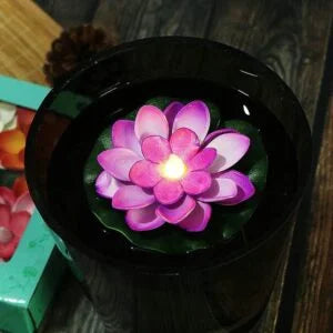 (6 pcs) Smokeless Lotus Flowers Sensor Led Candles
