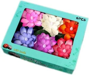(6 pcs) Smokeless Lotus Flowers Sensor Led Candles
