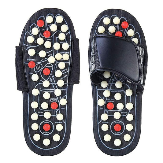 Acupressure Paduka Slippers Foot Massager for Full Body Blood Circulation -- For Men and Women (Unisex)