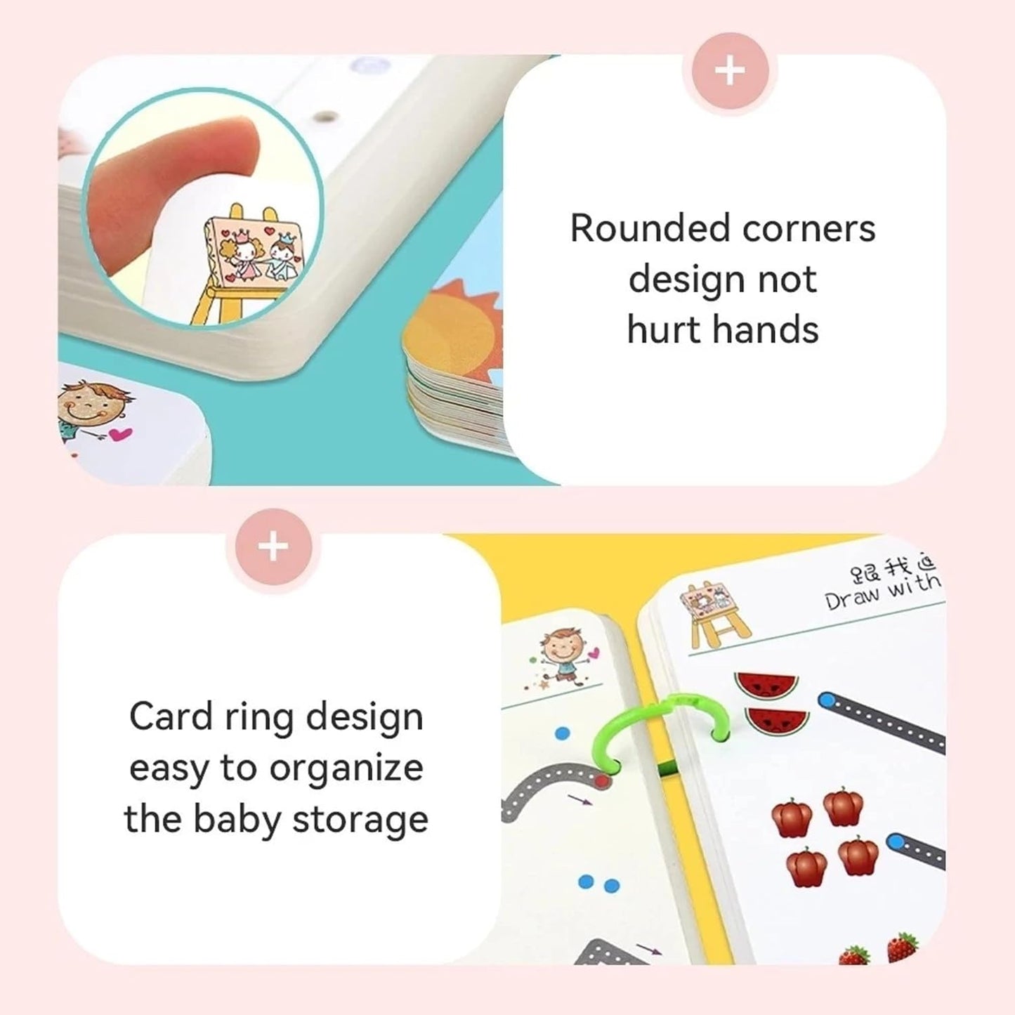 Hand Writing Pen Control Training Book | 64 Pages Magical Tracing Workbook Set with Pen & Eraser