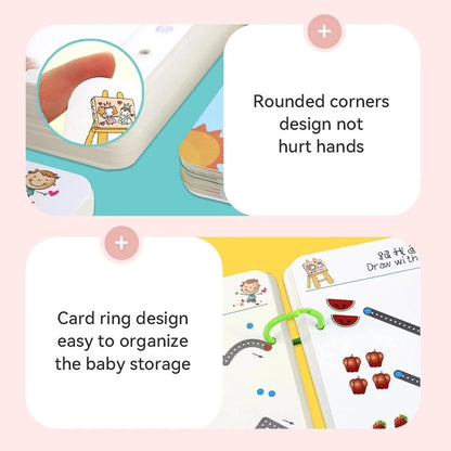 Hand Writing Pen Control Training Book | 64 Pages Magical Tracing Workbook Set with Pen & Eraser