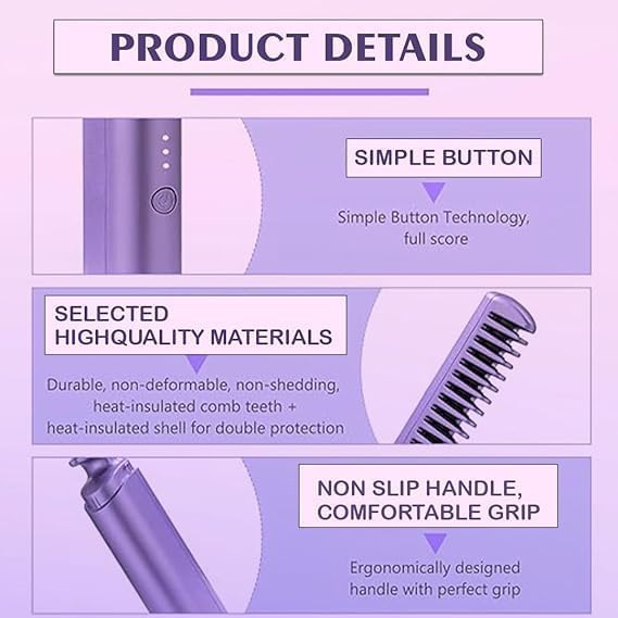 Hair Styling Rechargeable Mini Straightener