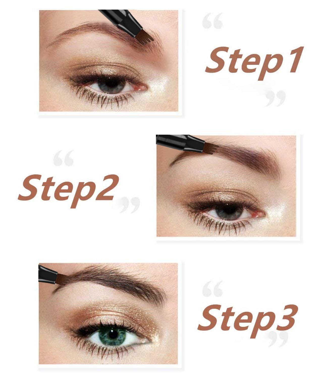 Eyebrow Pencil with a Micro-Fork Tip Applicator - Buy 1 Get 1 Free