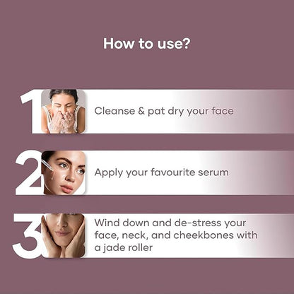 Jade Stone Facial Roller and Gua sha Face and Neck