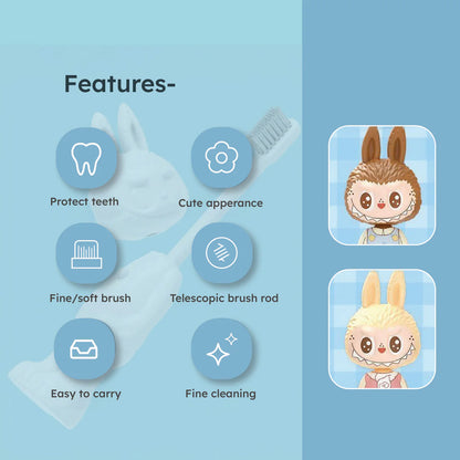 Cute Labubu Ultra Soft Bristles Toothbrush