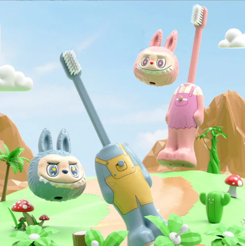 Cute Labubu Ultra Soft Bristles Toothbrush
