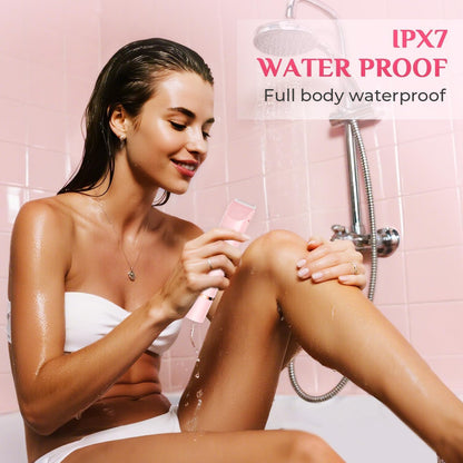 2 in 1 Electric Shaver, Dual Head Trimmer for Women and Men, Comfort Electric Shaver for Underarm ,Leg, Arm, Body, Face Hair